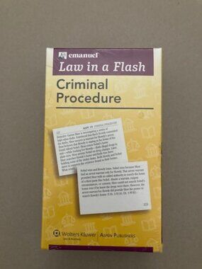 (New) Emanuel Law in a Flash (Flashcards) for Criminal Procedure